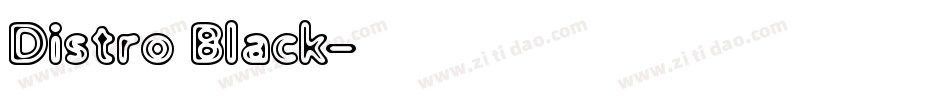 Distro Black字体转换